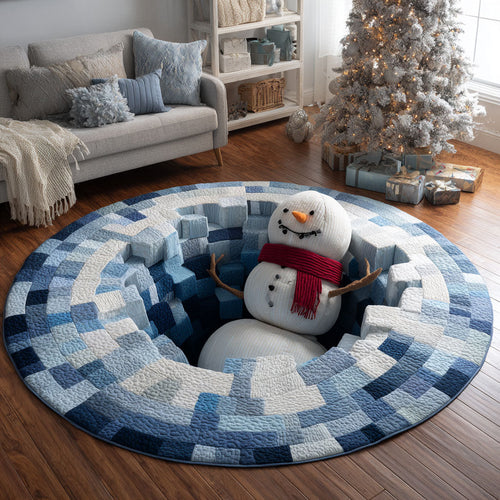 Snow Delight CP1111018CL Quilted Round Mat