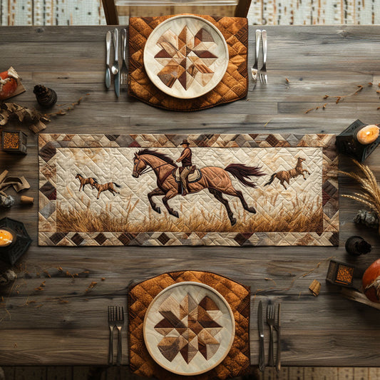 Horse Bridle WN1007005CL Quilted Table Runner
