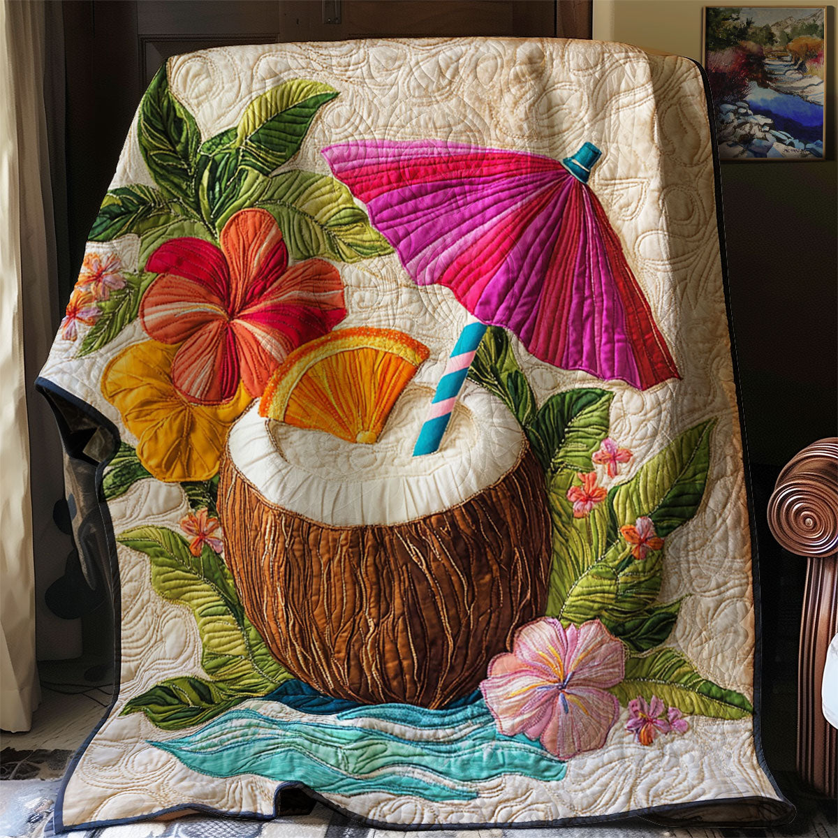 Aloha Coconut WJ2403002CL Quilt