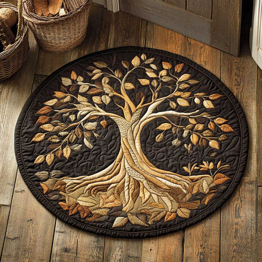 Eternal Tree Of Life WN2103082CL Quilted Round Mat