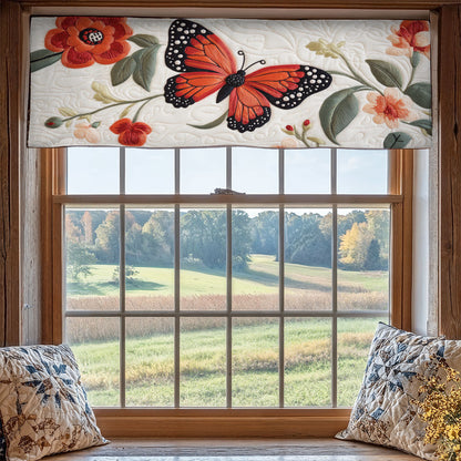 Red Butterfly WX1705019CL Quilted Valance