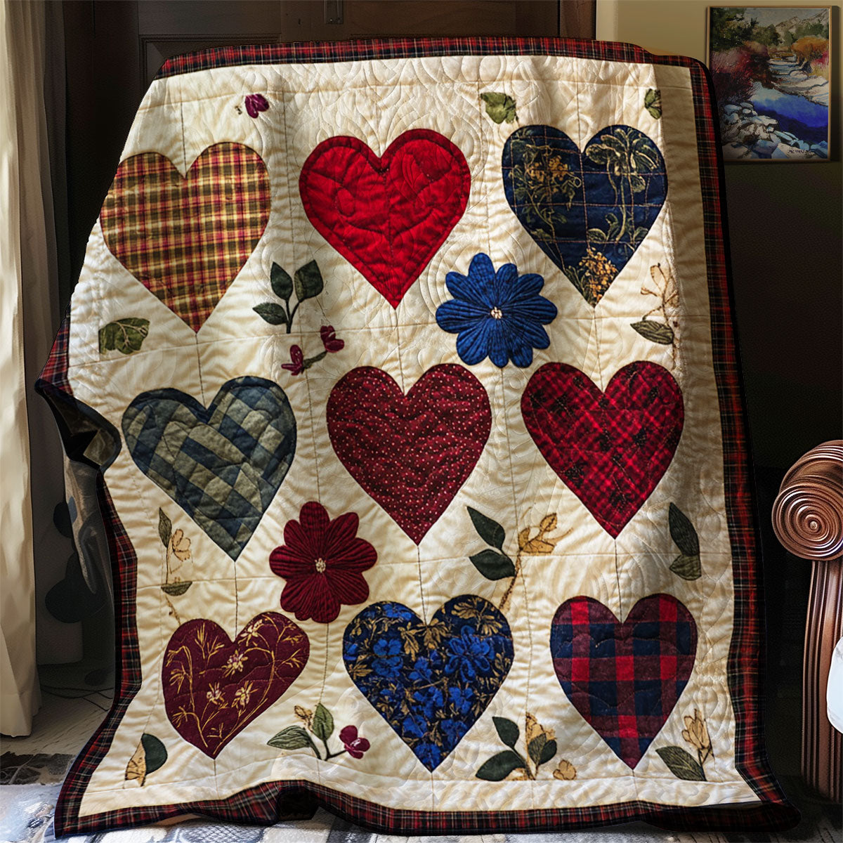 Vintage Heart WJ0104014CL Quilt