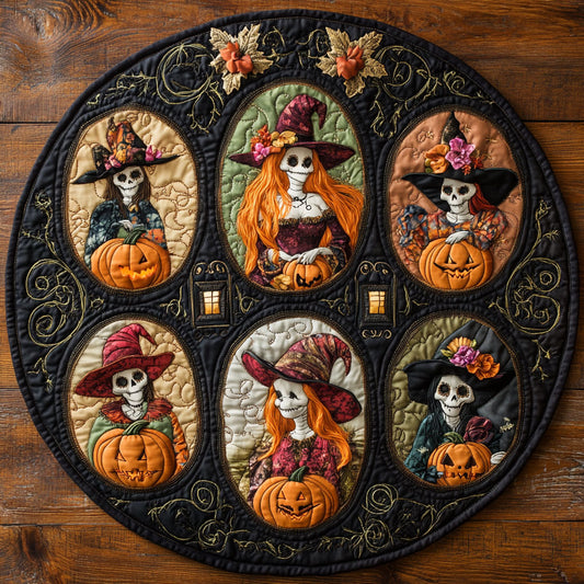 Midnight Witch WN1908050CL Quilted Round Mat
