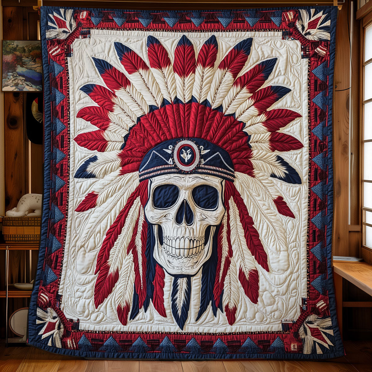 Native Bone Warrior WX0307056CL Quilt