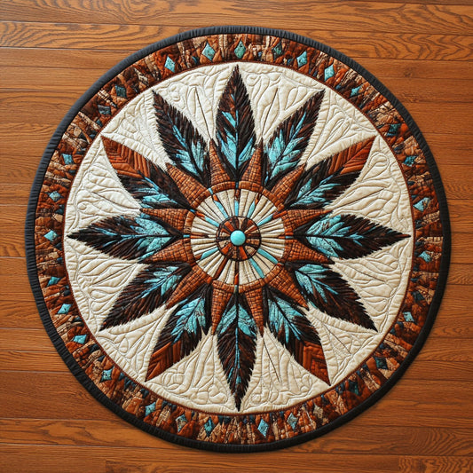 Star Tribal WX1205029CL Quilted Round Mat