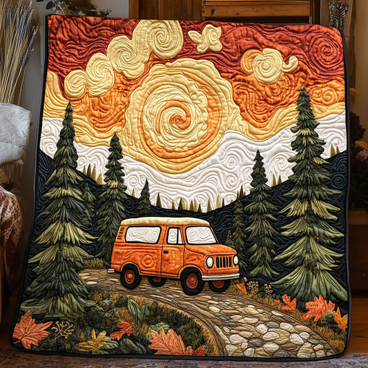 Retro Forest Ride WJ0504013CL Quilt