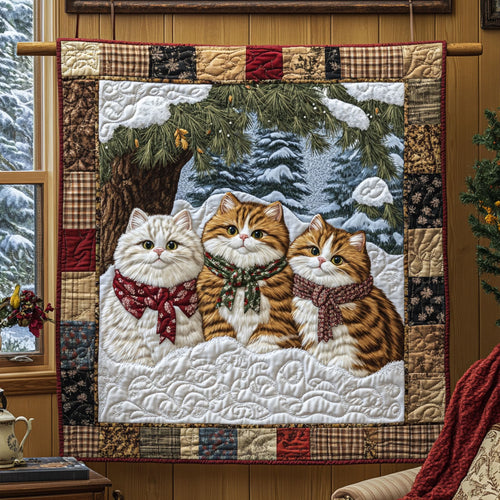Snowy Cats KL2411010CL Quilt
