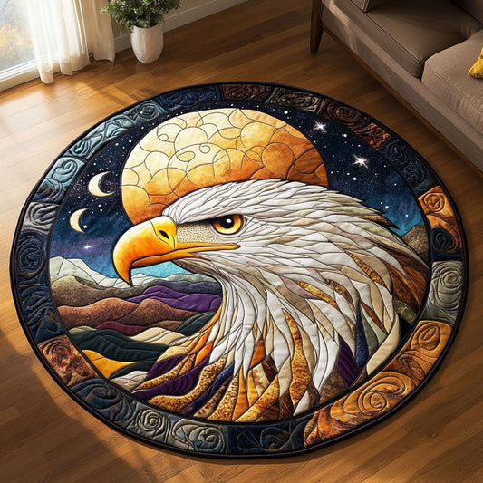 Night Flight Eagle WY2108040CL Quilted Round Mat
