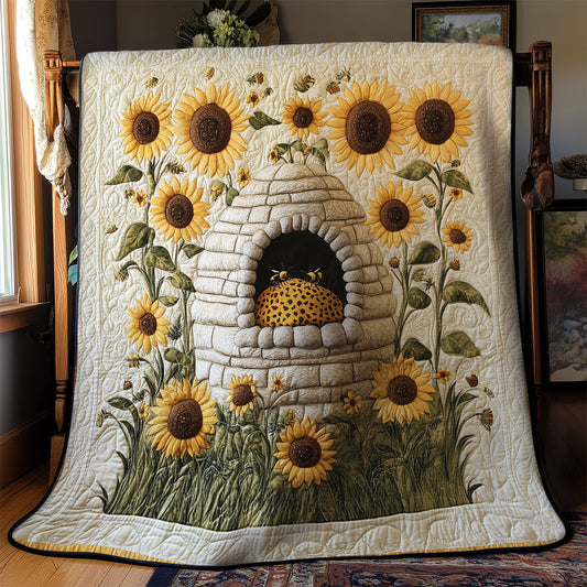 Beehive In Sunflower WY2403002CL Quilt