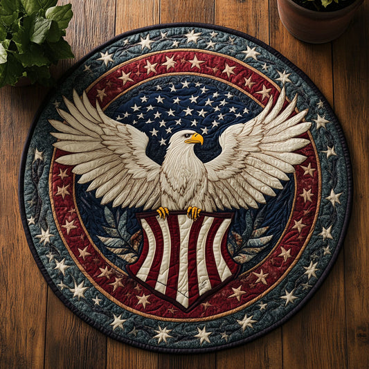 Liberty Eagle CW1606033CL Quilted Round Mat