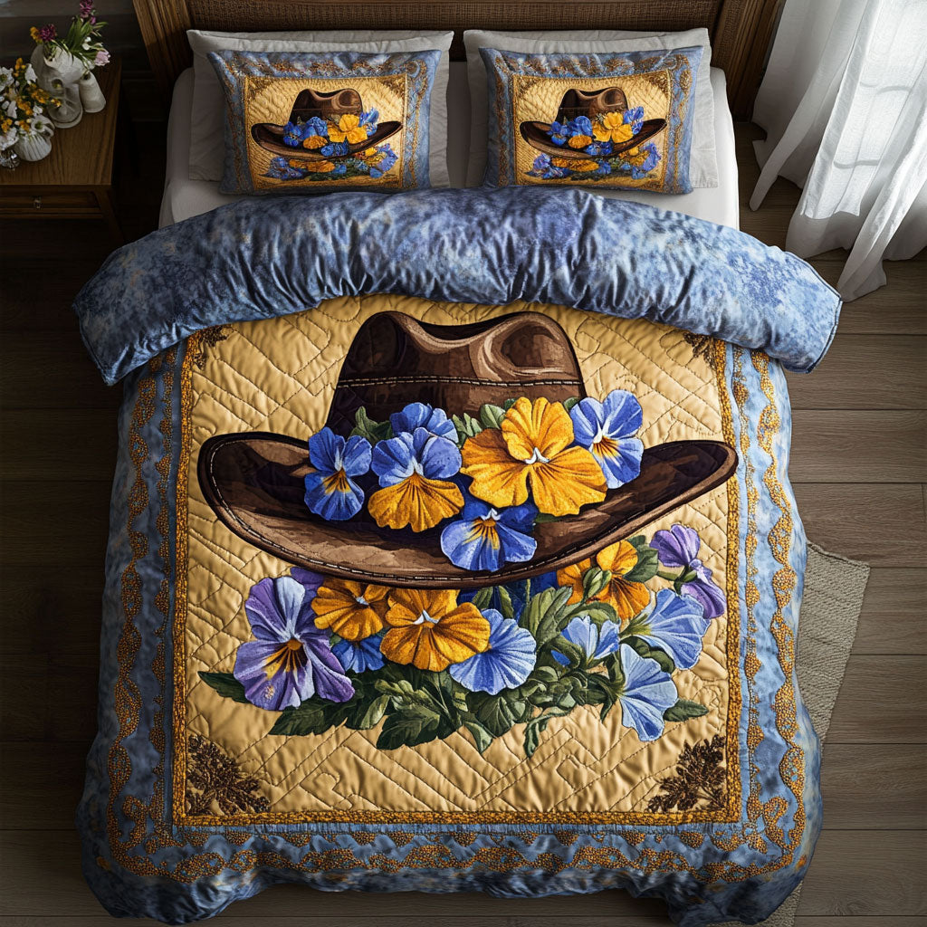 Charming Cowboy Hat WN2409007CL Duvet Cover Set