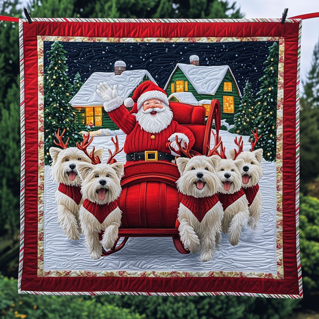 Little Dogs For Santa LT1411002CL Quilt