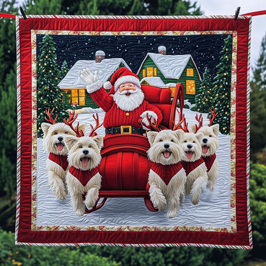 Little Dogs For Santa LT1411002CL Quilt