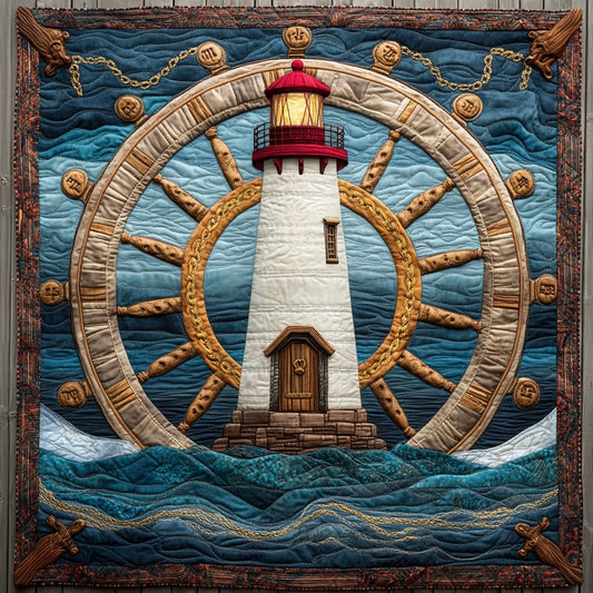 Lighthouse And Ship Wheel DH0810014CL Quilt