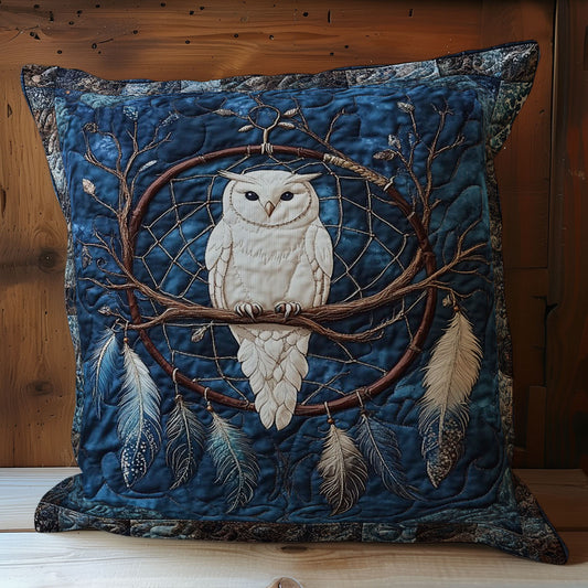 White Owl In Dreamcatcher WY1102135CL Quilt Pillow Case