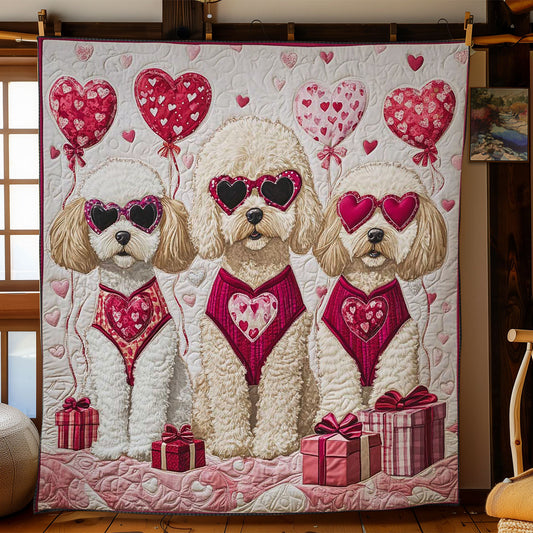 Poodle Valentine Bliss WN3112012CL Quilt