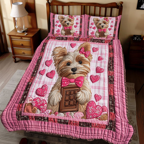 Yorkshire Terrier Valentine WX2512124CL Duvet Cover Set