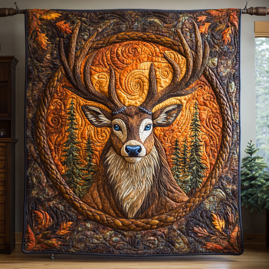 Autumn Stag WY1108003CL Quilt