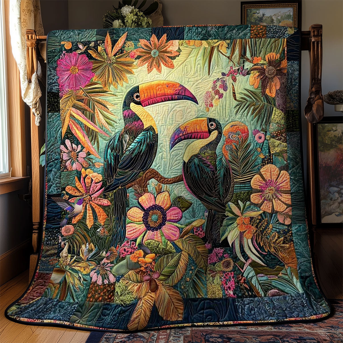 Toucan Love In Bloom WN0511011CL Quilt