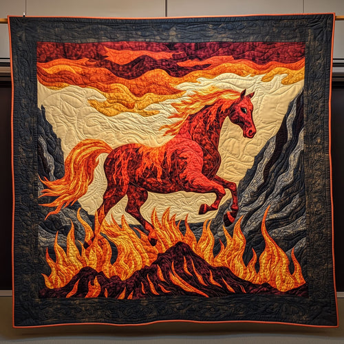 Inferno Rider Horse LT0910044CL Quilt