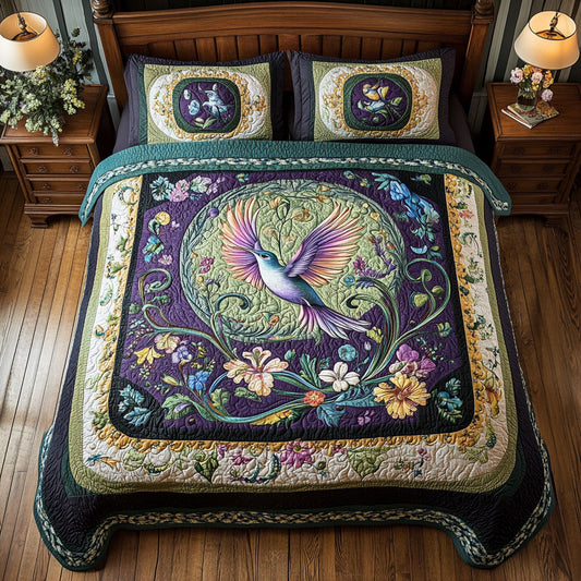 Hummingbird In Beautiful Garden WY2901066CL Duvet Cover Set