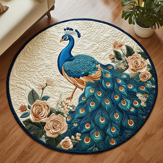 Mystic Peacock WN2103098CL Quilted Round Mat