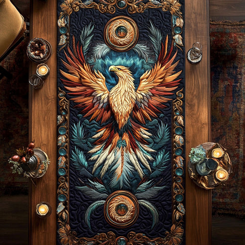 Mystic Feather Eagle WY2304026CL Quilted Table Runner