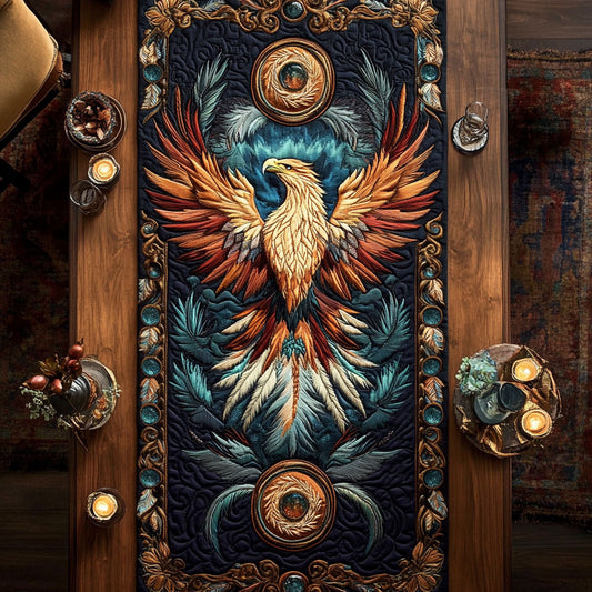 Mystic Feather Eagle WY2304026CL Quilted Table Runner
