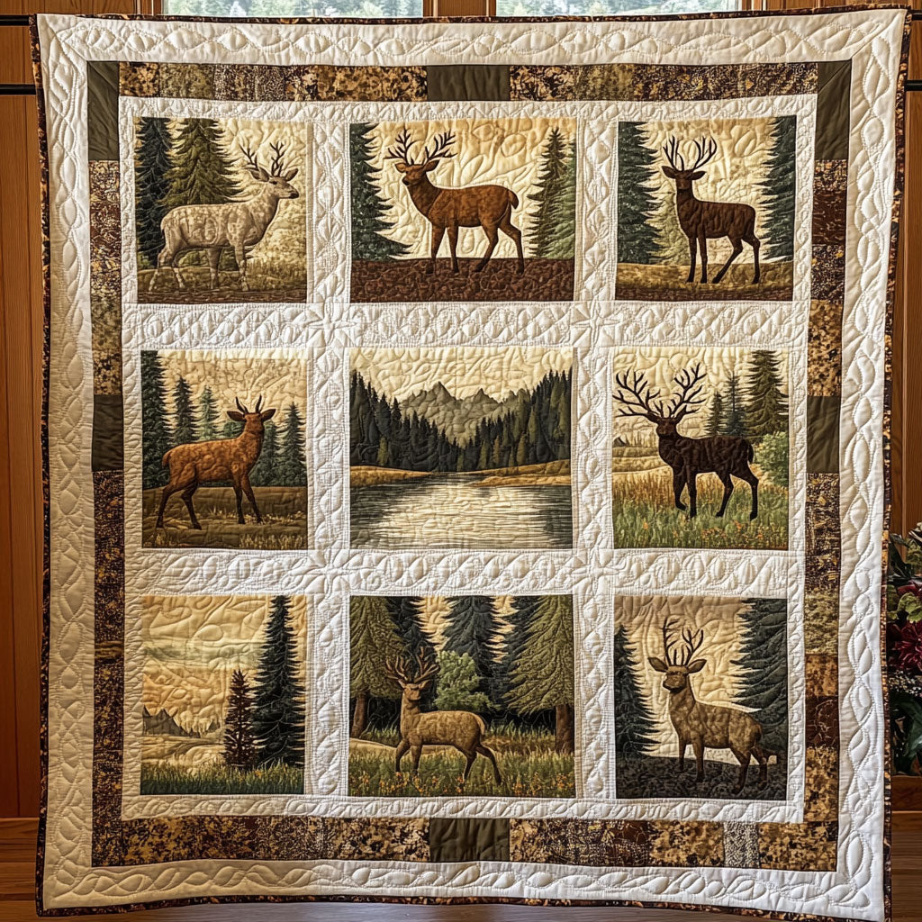Deer Panel WY1108023CL Quilt