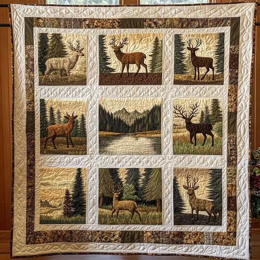 Deer Panel WY1108023CL Quilt
