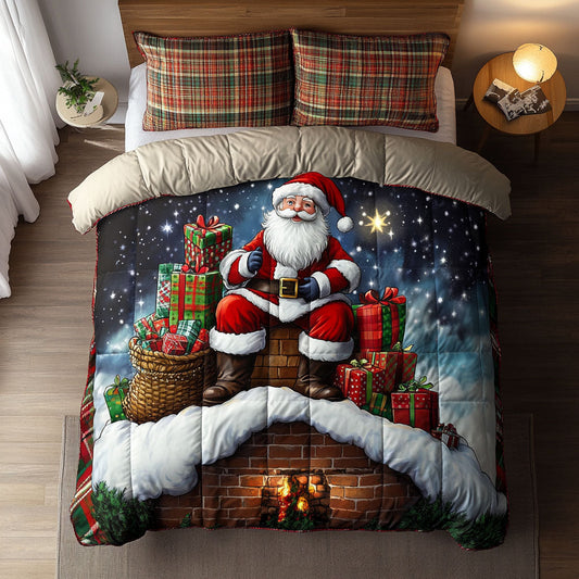 Santa Brick Chimney WN1811042CL Duvet Cover Set