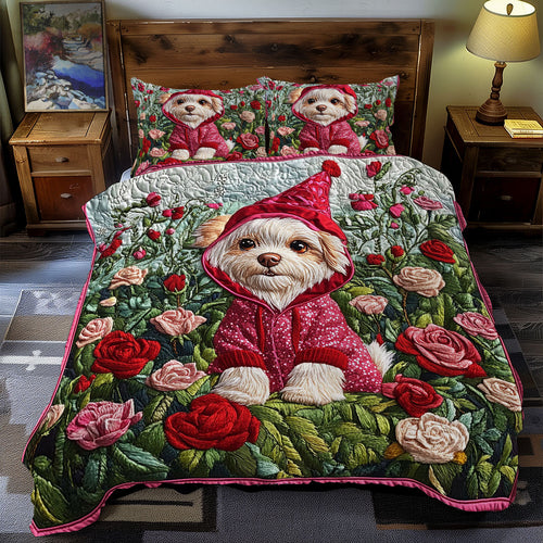 Cute Puppy In Spring WY2712091CL Duvet Cover Set