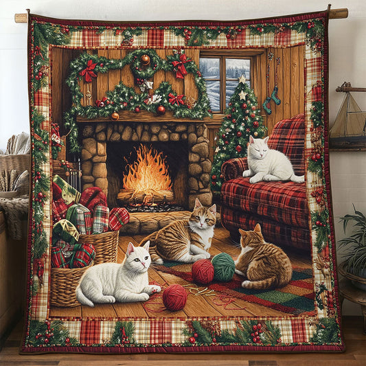Cat Holiday Home WN1211015CL Quilt