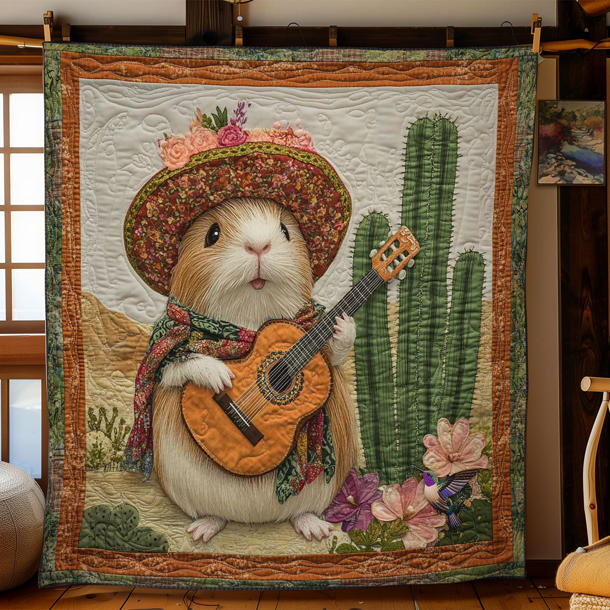 Guinea Pig Serenade WN3110080CL Quilt