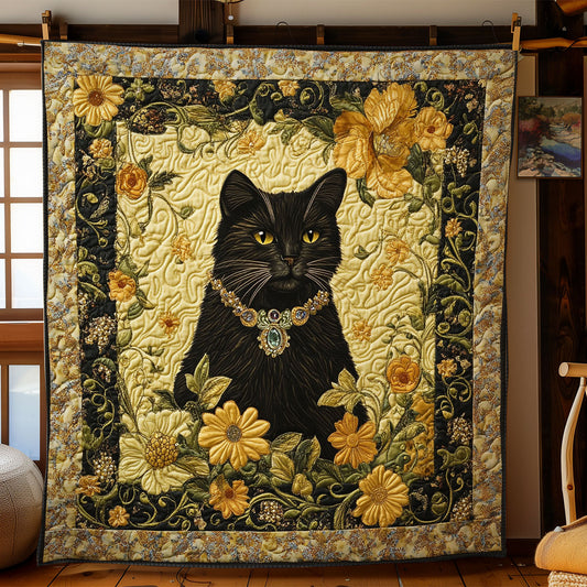 Mystic Black Cat WY2102009CL Quilt