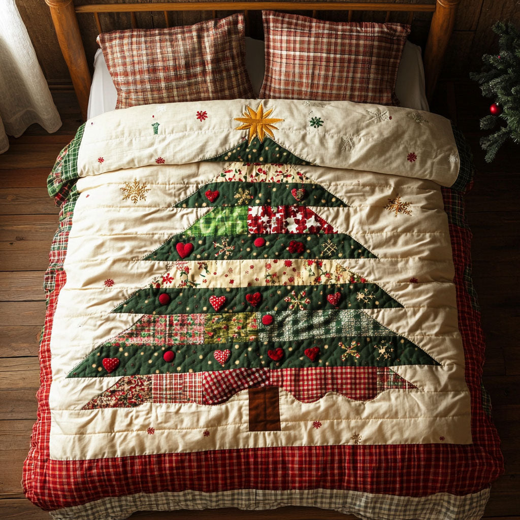 Rustic Joy Christmas Tree WN1211090CL Duvet Cover Set