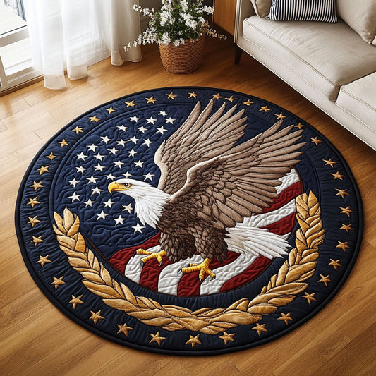 Freedom Eagle Pride WX0507015CL Quilted Round Mat