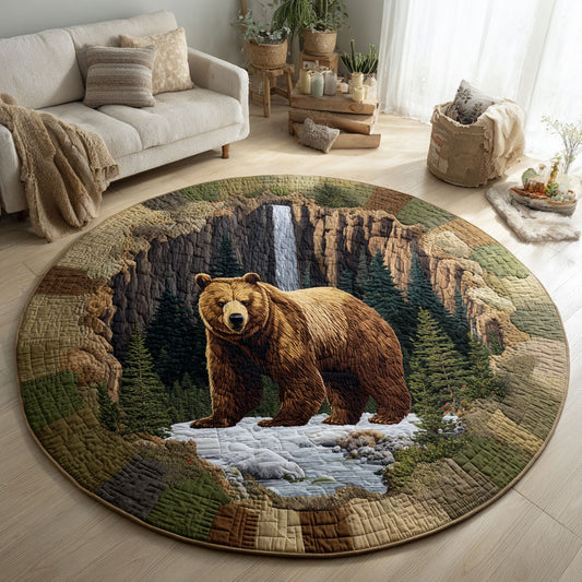 Bear Serenity CW1001064CL Quilted Round Mat