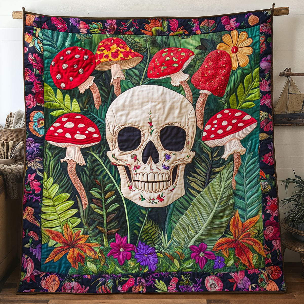 Bloom Soul Skull WN2810002CL Quilt