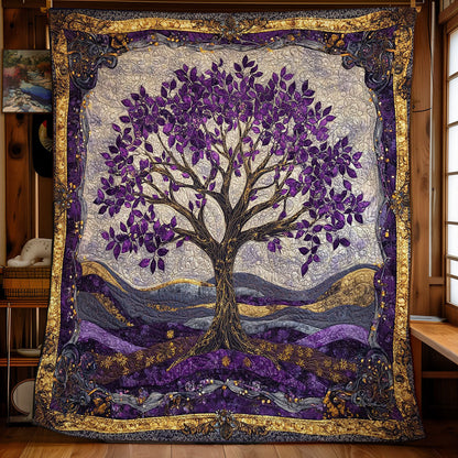 Mystic Purple Tree WY2001011CL Quilt