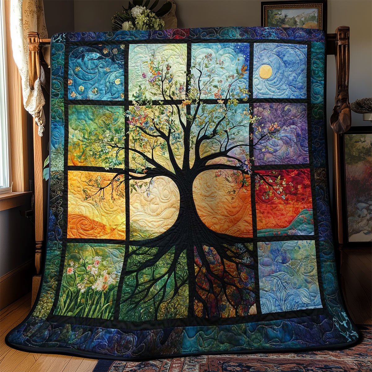 Floral Tree Of Life WN0301005CL Quilt