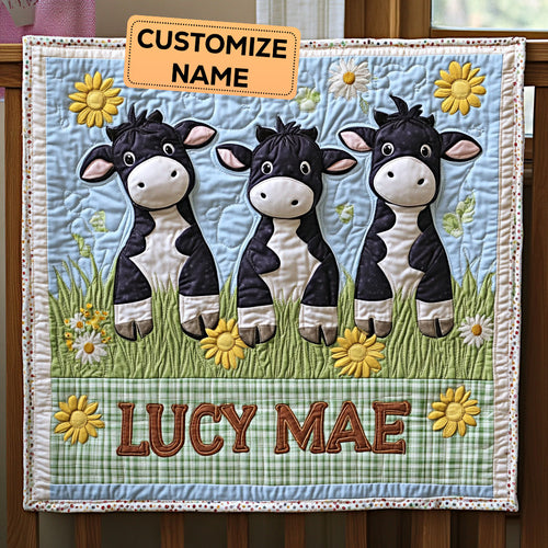 Moo Meadow CP2607006CL Personalized Baby Quilt