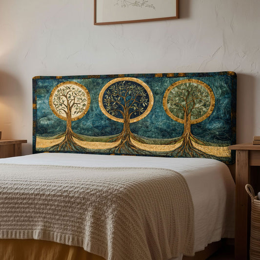 Unity Tree Of Life WN2012095CL Quilted Headboard Slipcover