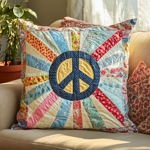 Peace Patchwork CW0701105CL Quilt Pillow Case
