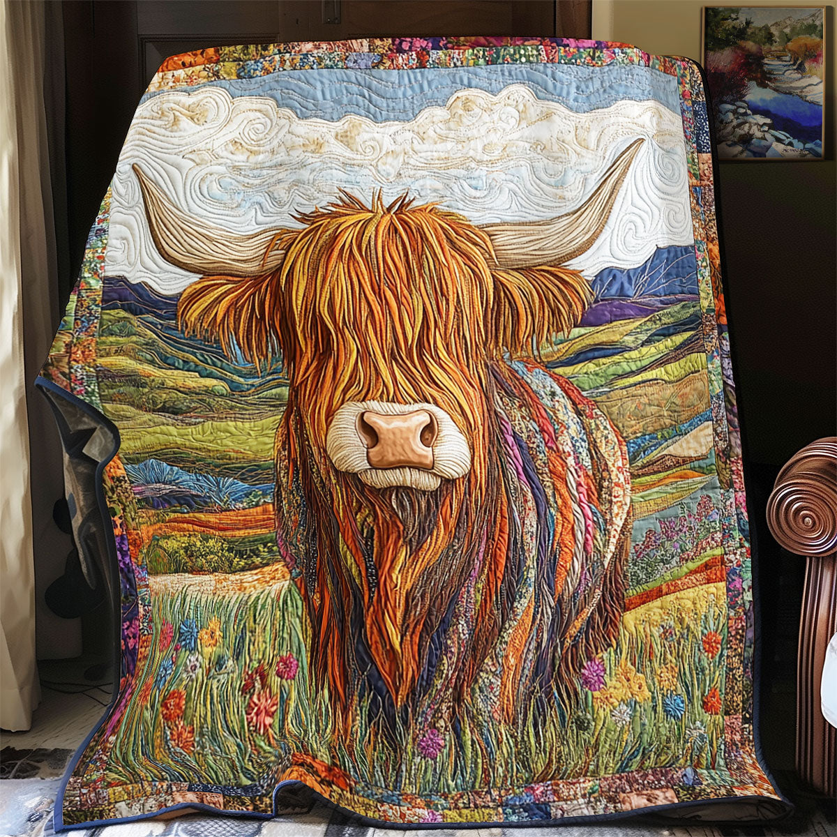 Highland Cow WX2401025CL Quilt