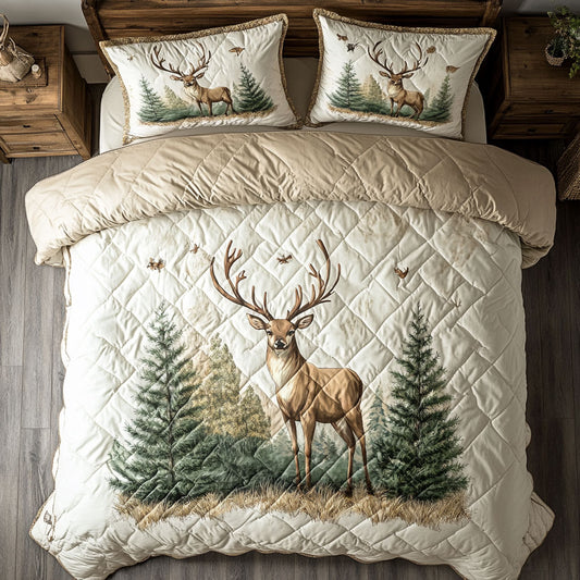 Deer In Forest WY1202017CL Duvet Cover Set