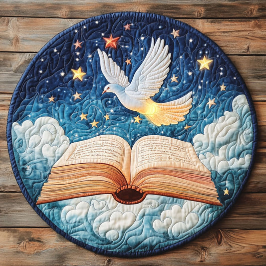 Dreamy Dove CW1505117CL Quilted Round Mat