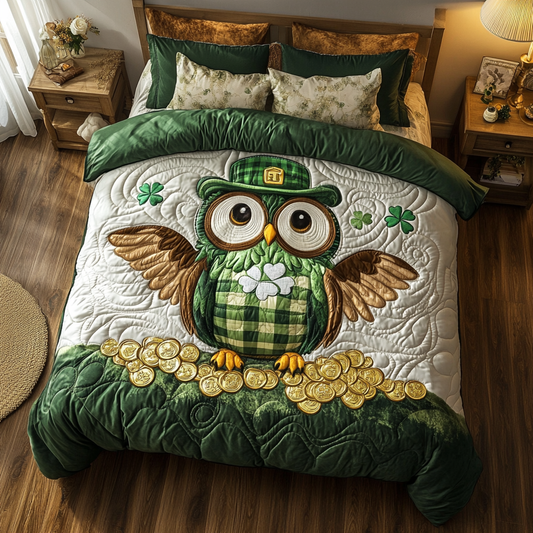 St Patrick Owl WY0901111CL Duvet Cover Set