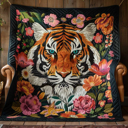 Flowers And Tigers CQ1904008CL Quilt