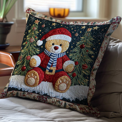 Christmas Bear WJ2111039CL Quilt Pillow Case